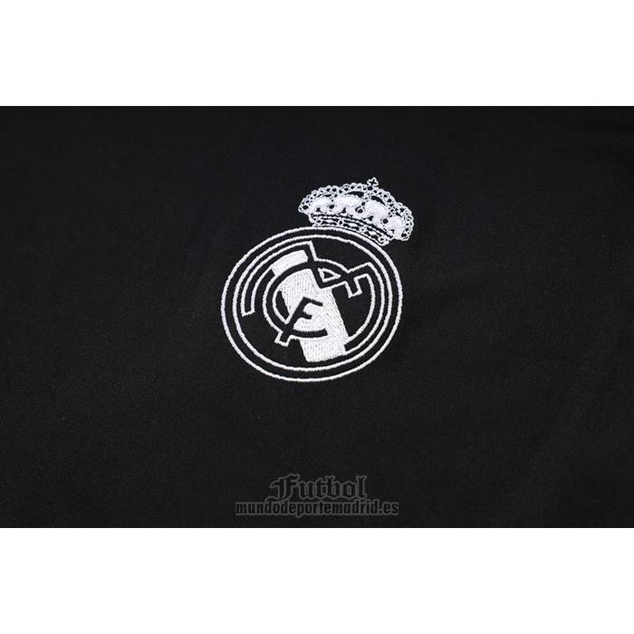 Chandal del Real Madrid Manga Corta 2023-2024 Negro - Pantalon Corto